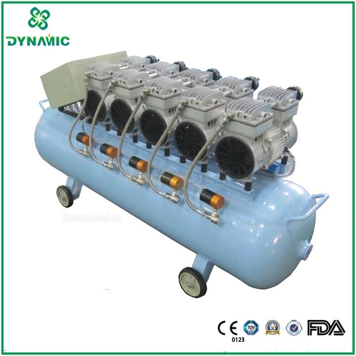 Dynamic DA7005 5HP Dental Lab Medical Oilless Air Compressor with 140L Tank